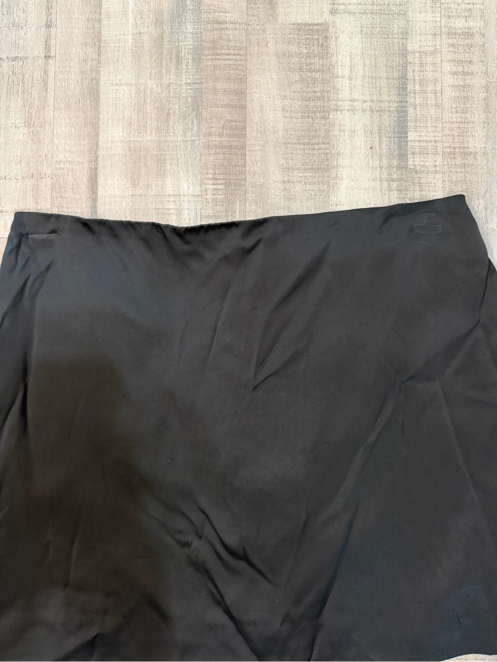 Madewell Black Mini Skirt Size 12 NWT Back Zip Lined Classic Stretch